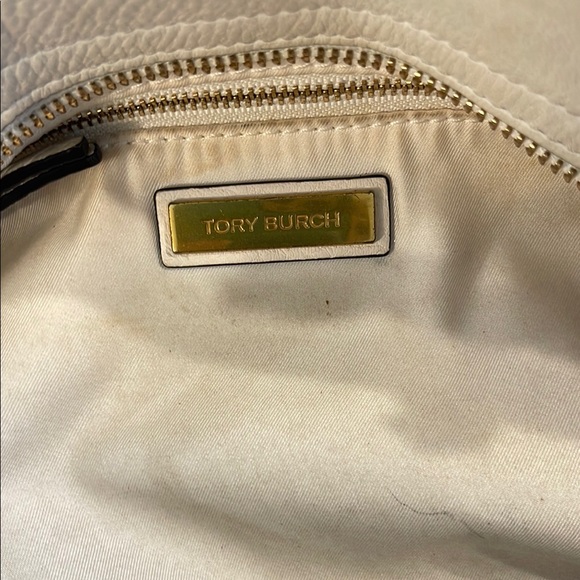 Tory Burch Ivory/ Cream and Gold Britten Satchel - Picture 15 of 16
